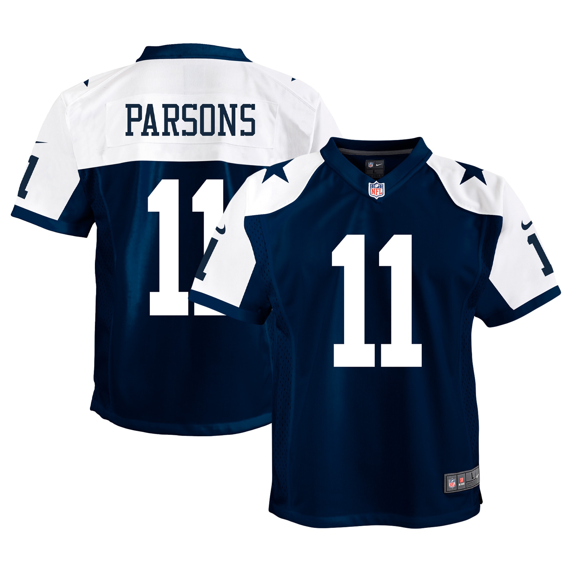 Dallas Cowboys Micah Parsons Navy Alternate Game NFL Jersey Youth