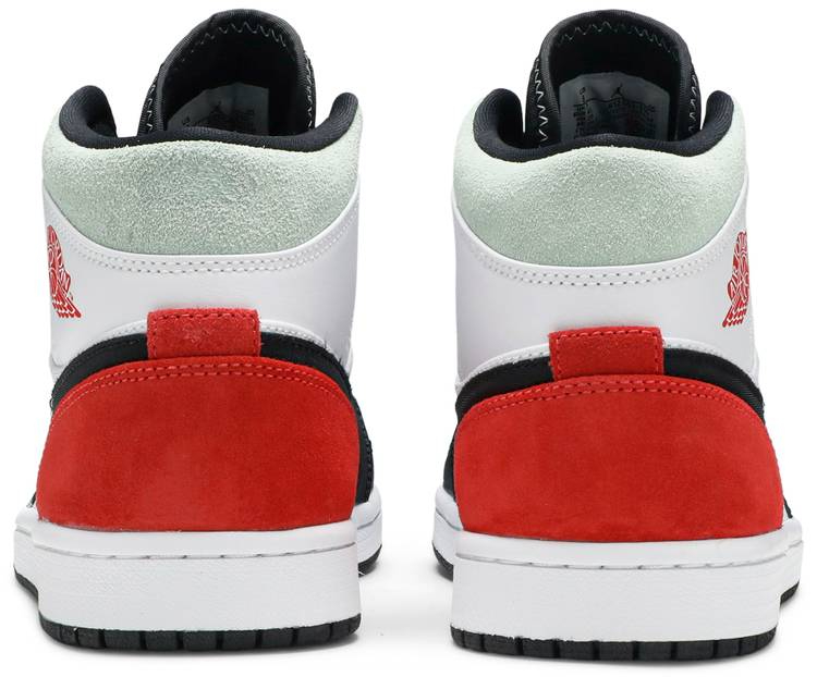 Air Jordan 1 Mid SE Red Black Toe 852542-100
