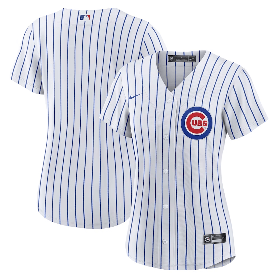 Chicago Cubs Home White MLB Jersey Women's