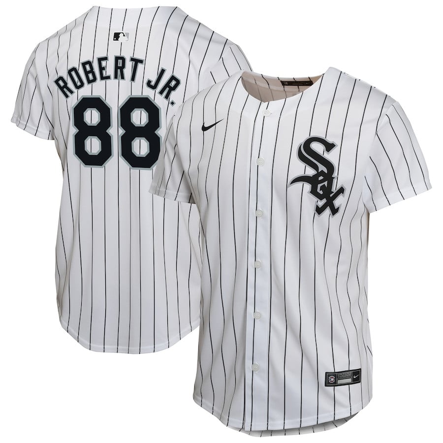Luis Robert Jr. 88 Chicago White Sox Home Player Game White MLB Jersey Youth