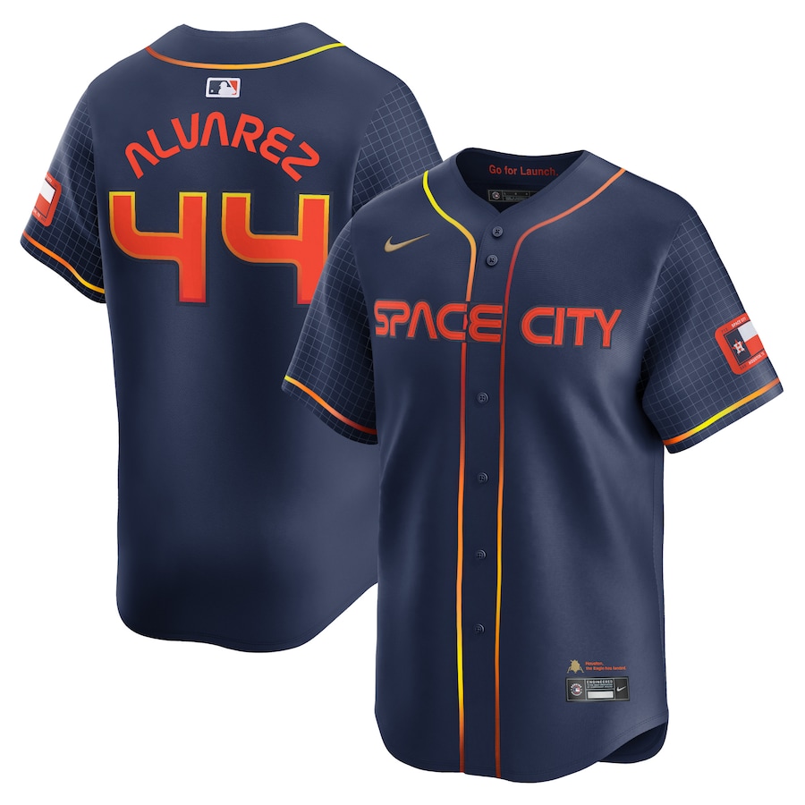 Yordan Alvarez Houston Astros City Connect Limited Player Jersey Navy