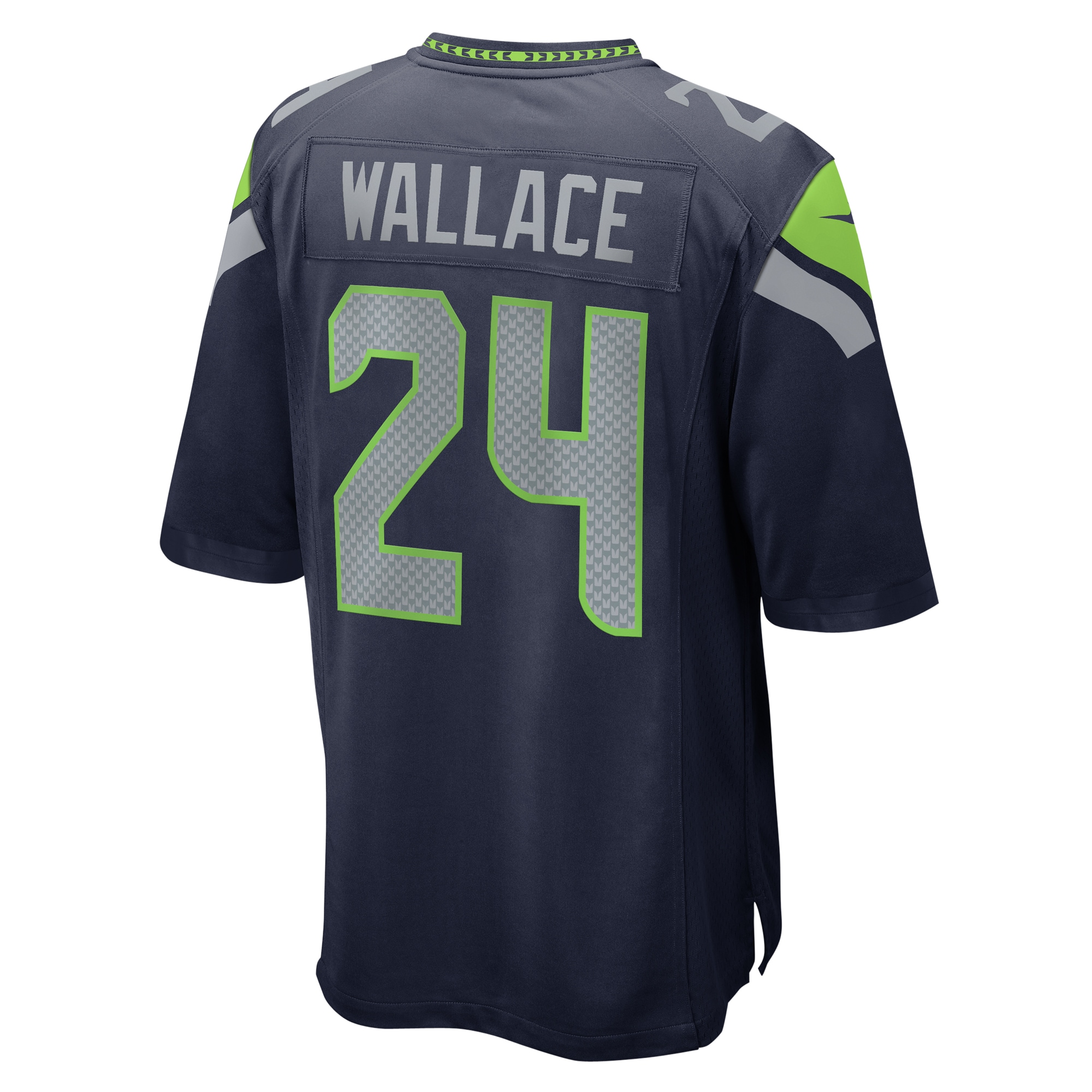 Seattle Seahawks K'Von Wallace College Navy Game NFL Jersey Men's