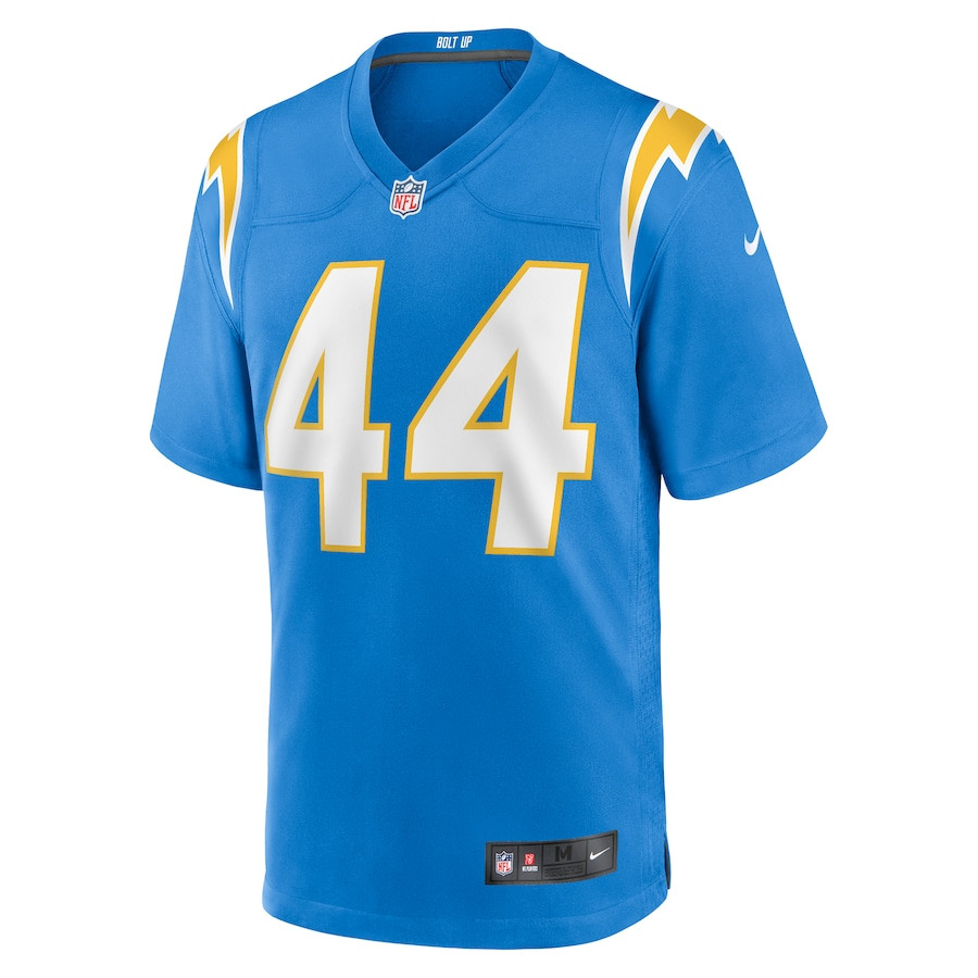 Scott Matlock 44 Los Angeles Chargers Team Game Powder Blue NFL Jersey Men's