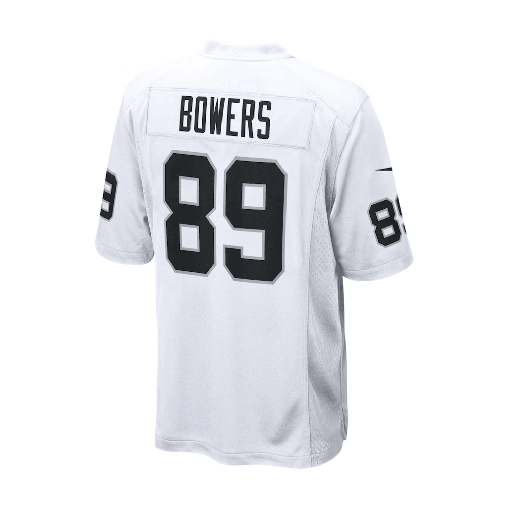 Brock Bowers 89 Las Vegas Raiders 2025 Pro Bowl Patch Game White NFL Jersey Men's