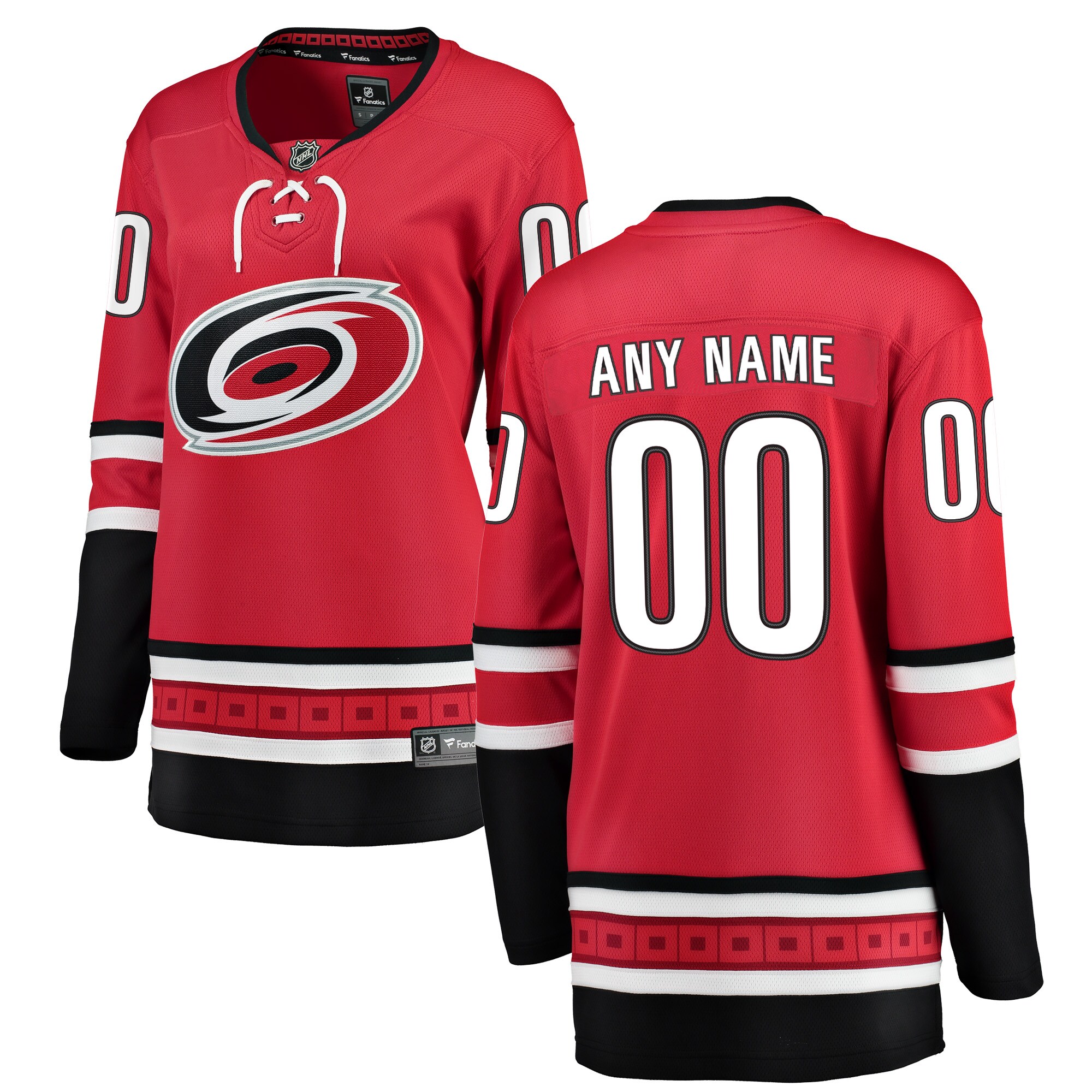 Carolina Hurricanes Red Alternate Breakaway Custom NHL Jersey Women's