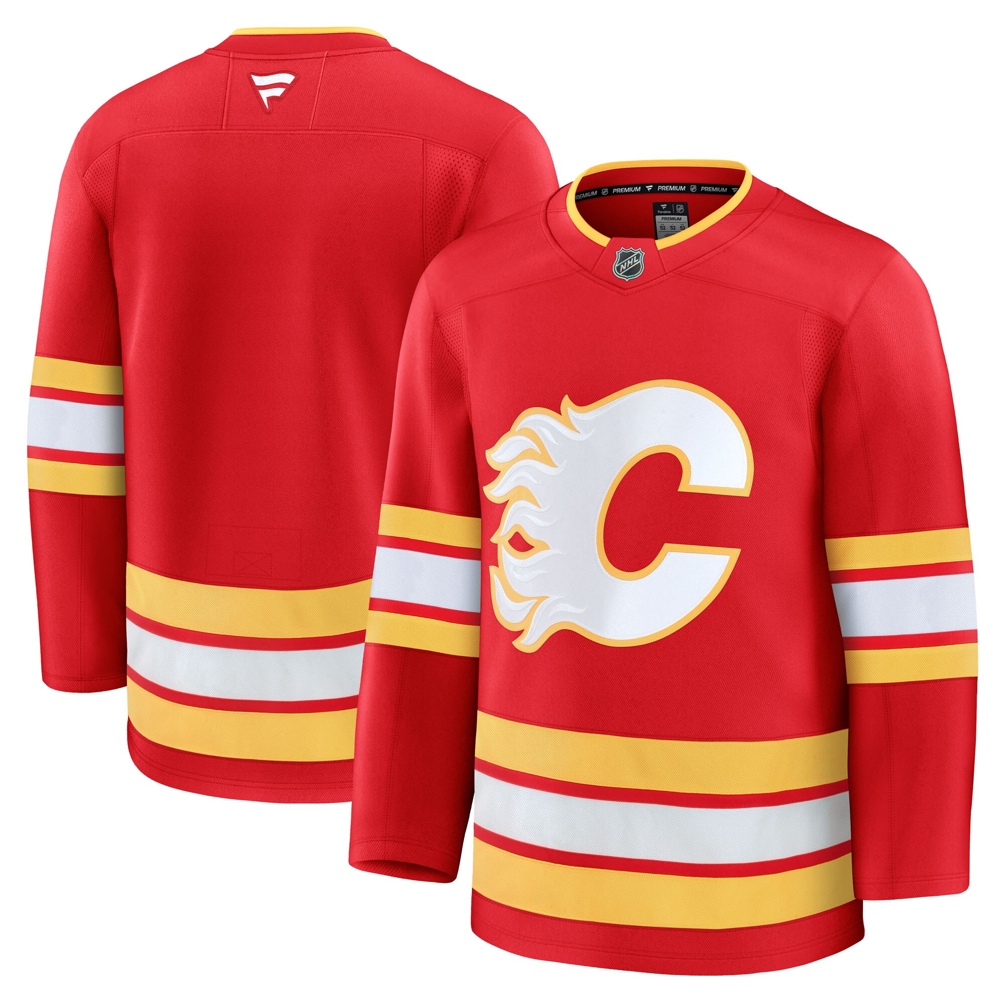 Calgary Flames Red Home Premium NHL Jersey Men's