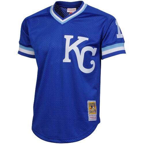 Kansas City Royals Bo Jackson Mitchell Ness Royal 1989 Cooperstown Collection Batting Mesh Practice MLB Jersey Men's