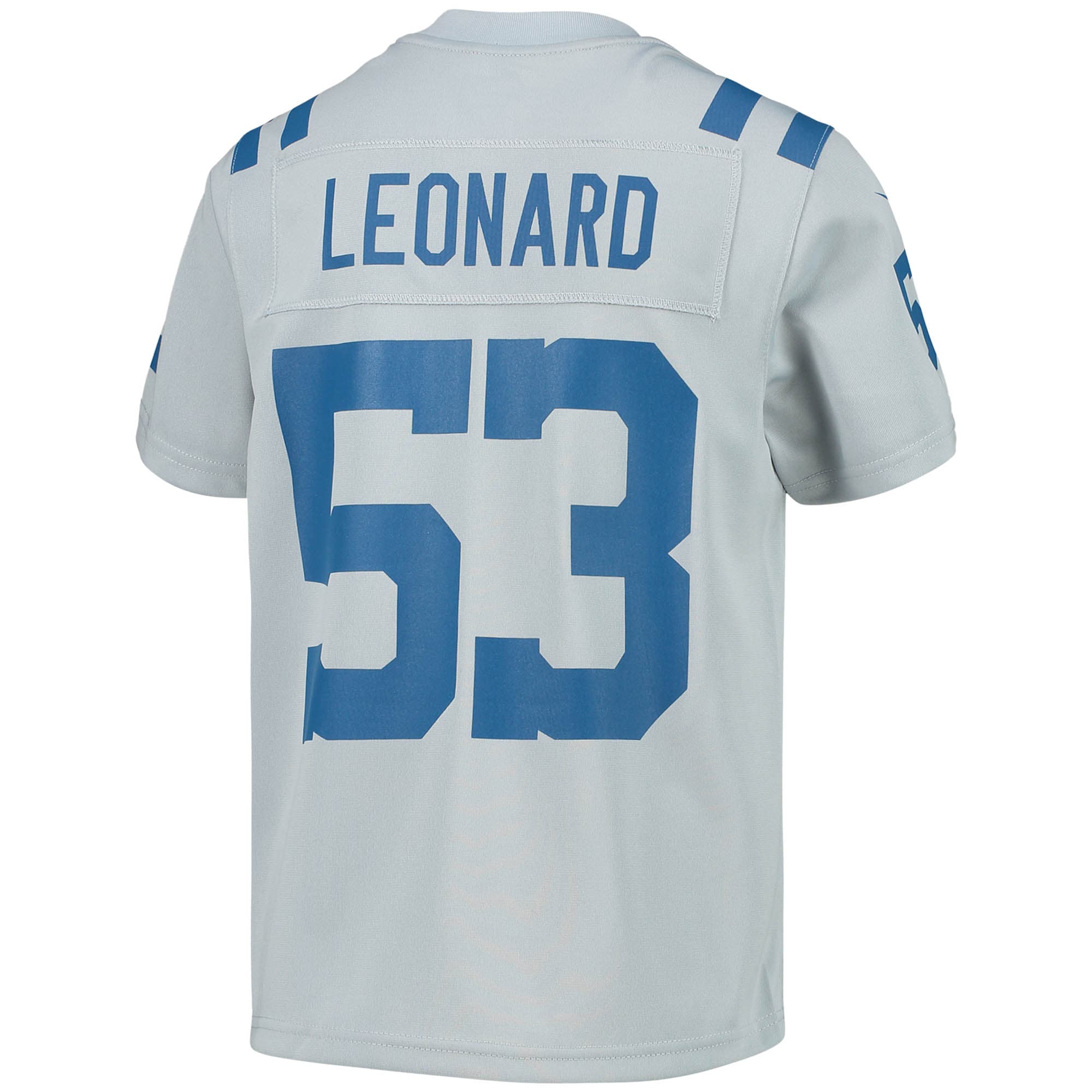 Indianapolis Colts Shaquille Leonard Gray Inverted Team Game NFL Jersey Youth