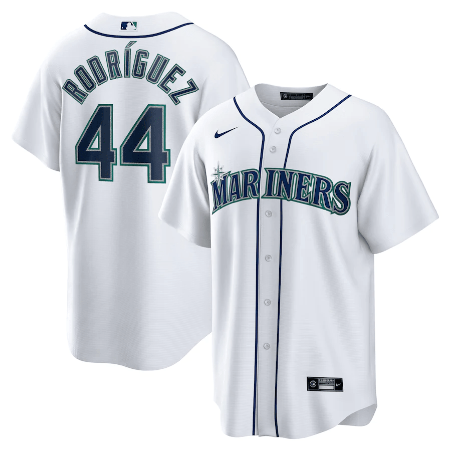 Julio Rodriguez 44 Seattle Mariners Home White MLB Jersey Men's