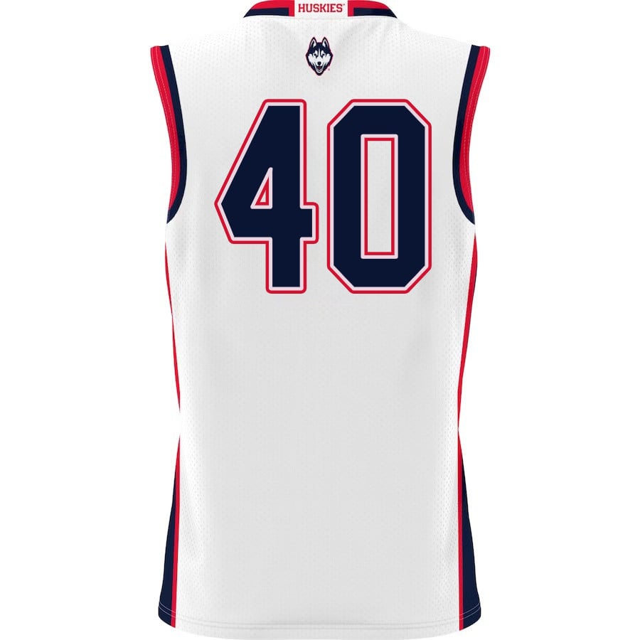 Andre Johnson Jr. 40 UConn Huskies White NCAA Jersey Men's