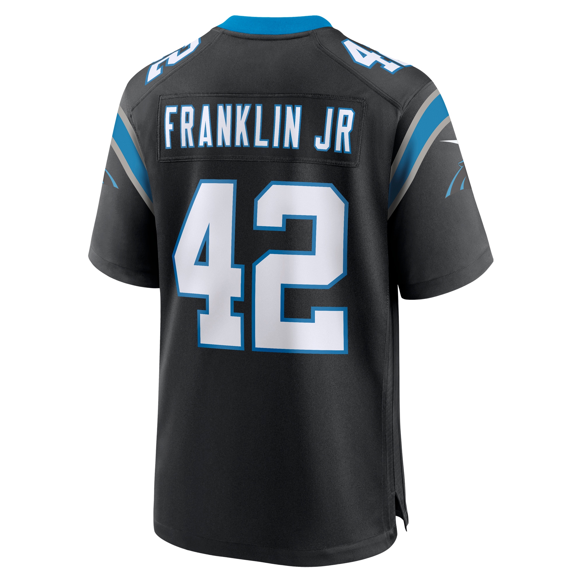 Carolina Panthers Sam Franklin Jr. Black Team Game NFL Jersey Men's