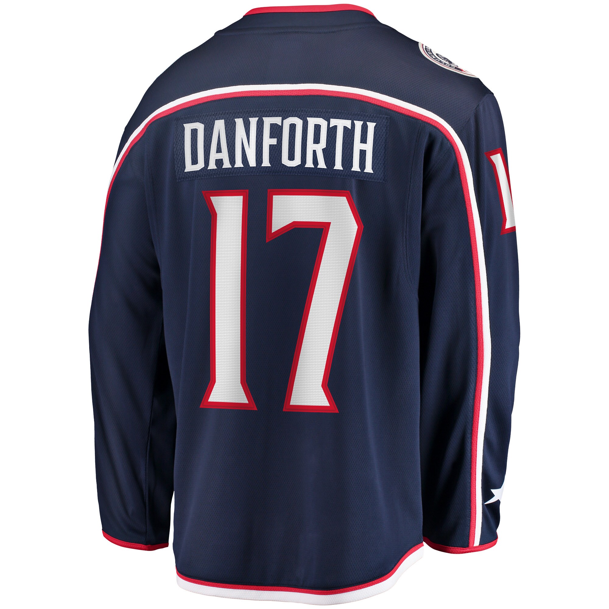 Columbus Blue Jackets Justin Danforth Navy Home Breakaway Player NHL Jersey Men's