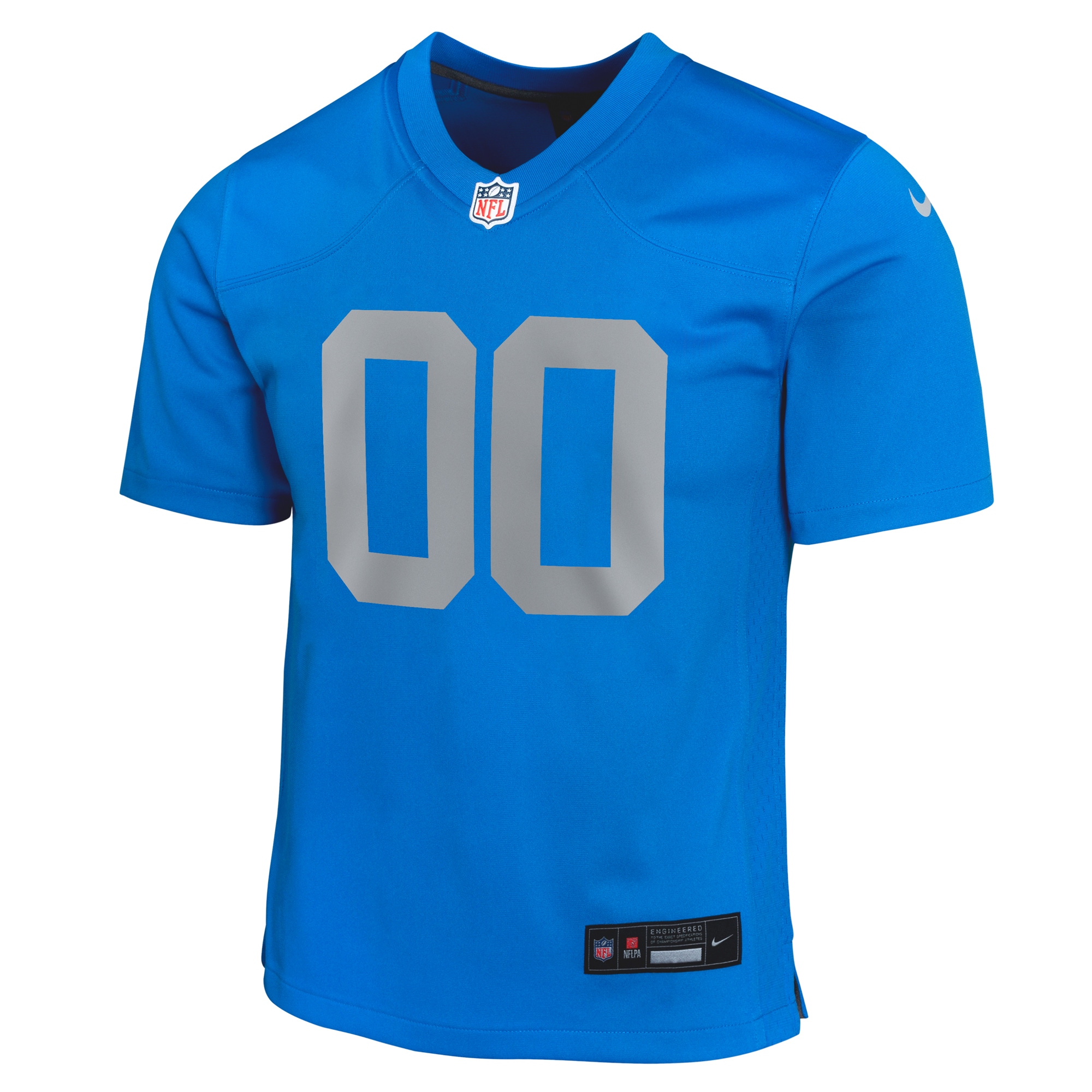 Detroit Lions Blue Alternate Custom Game NFL Jersey Youth