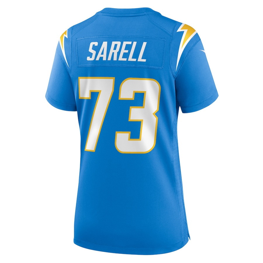 Foster Sarell 73 Los Angeles Chargers Game Powder Blue NFL Jersey Women's