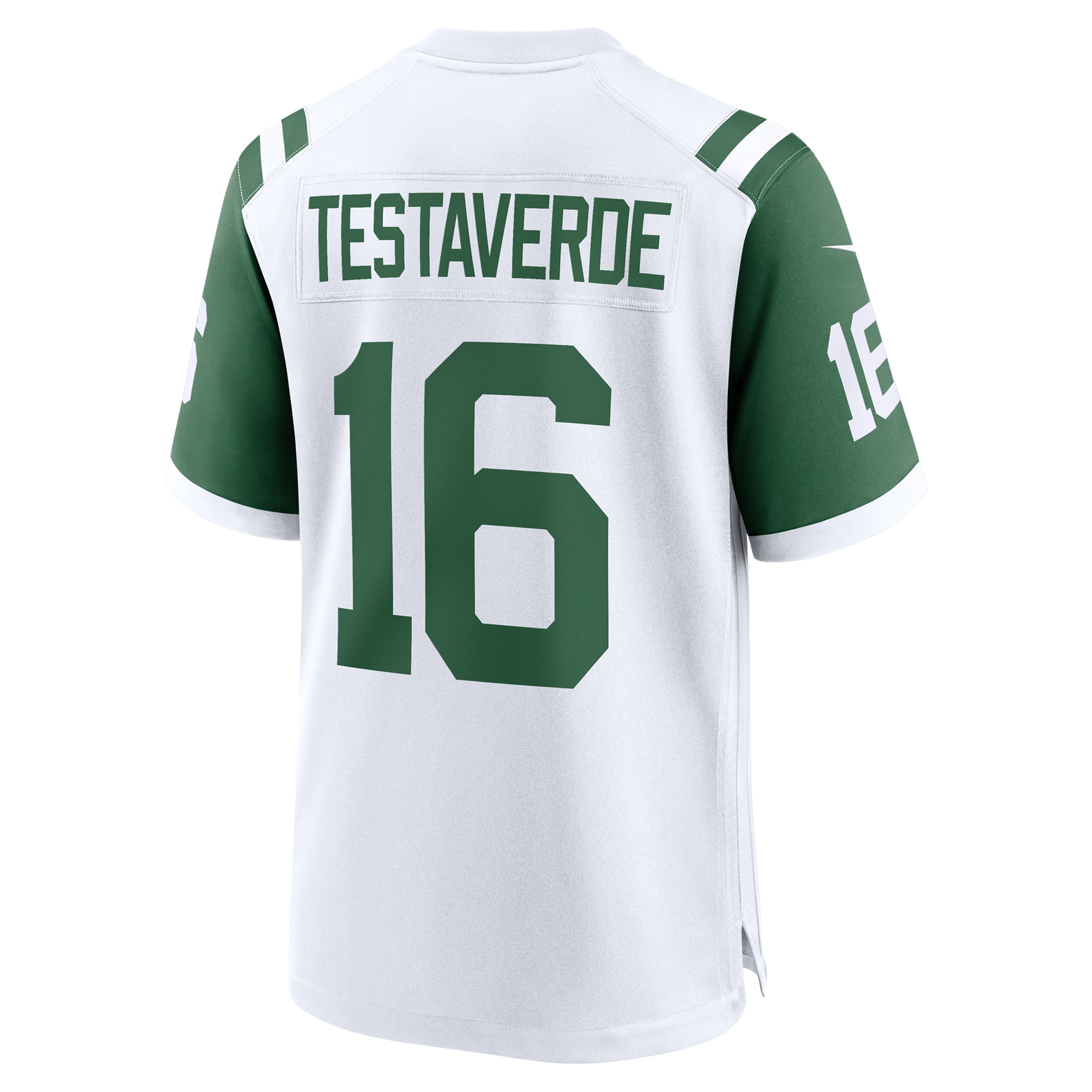 New York Jets Vinny Testaverde White Classic Alternate Retired Player Game NFL Jersey Men's