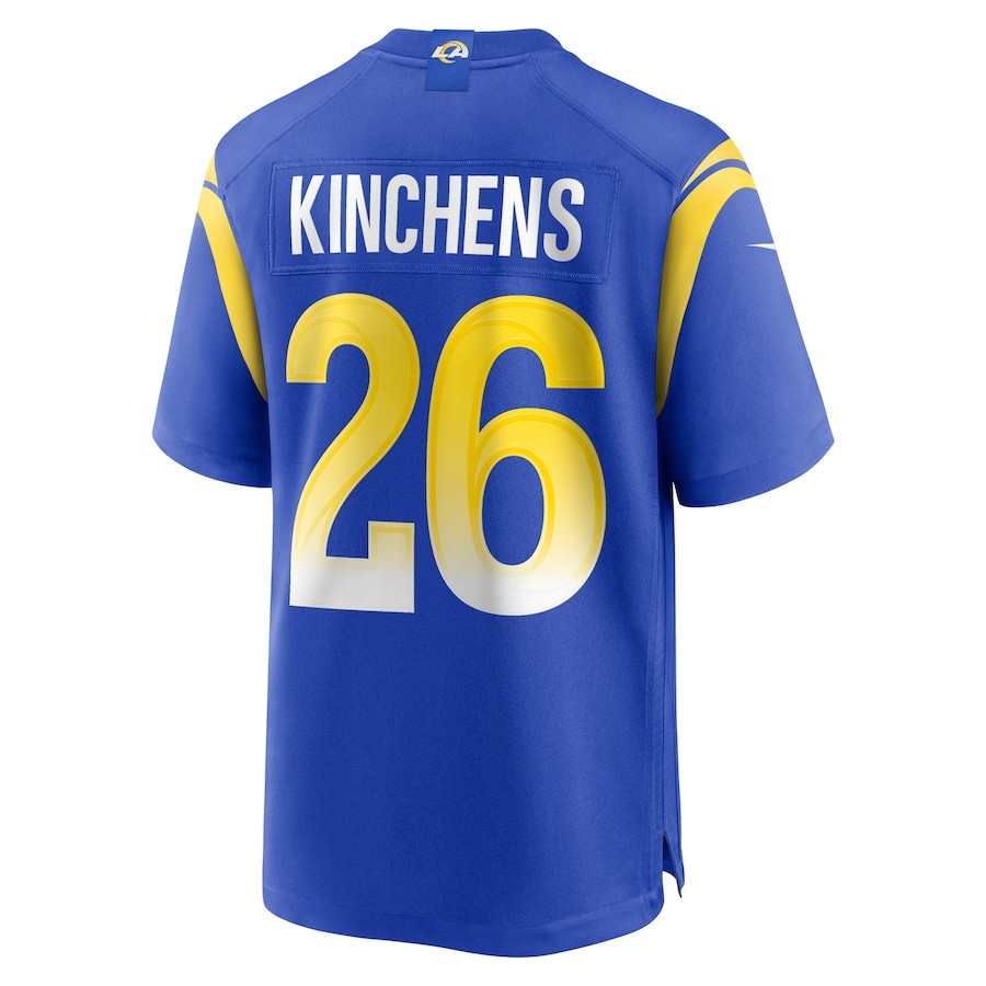 Kamren Kinchens 26 Los Angeles Rams Team Game Royal NFL Jersey Men's