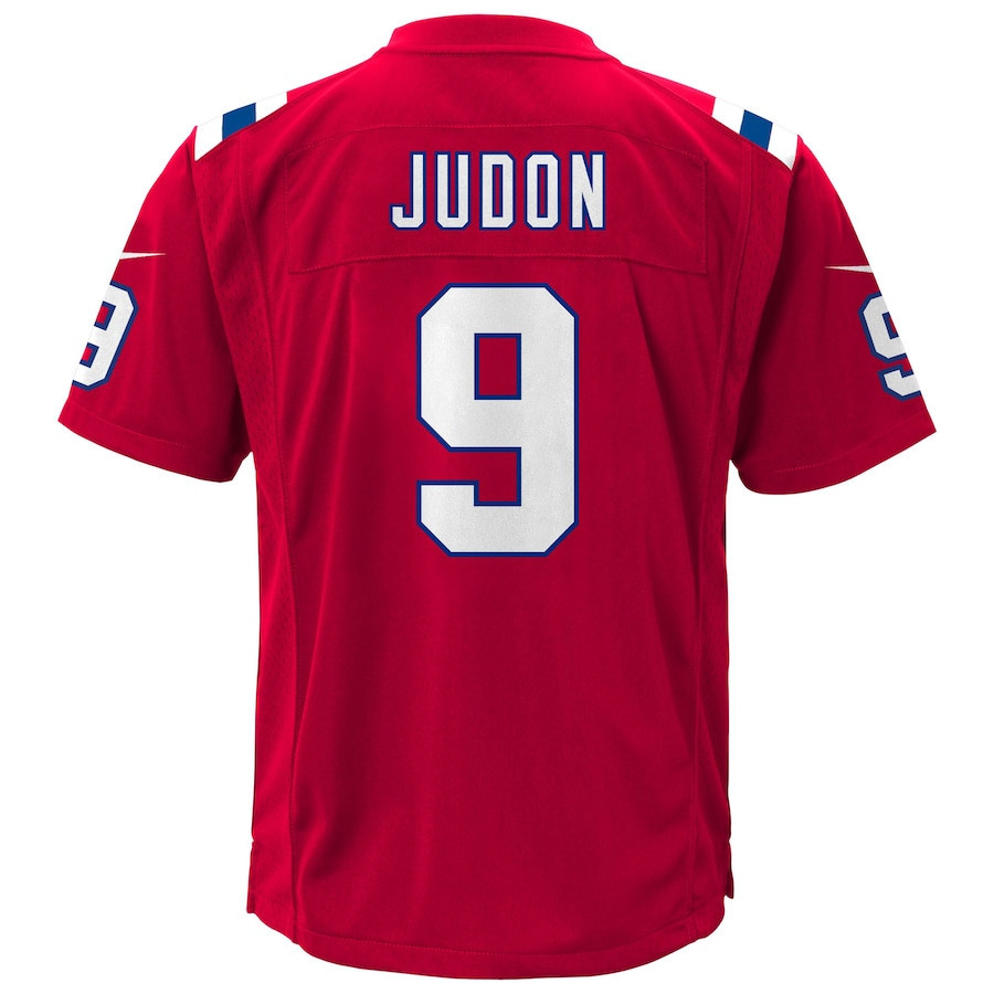 Matthew Judon 9 New England Patriots Game Red NFL Jersey Youth