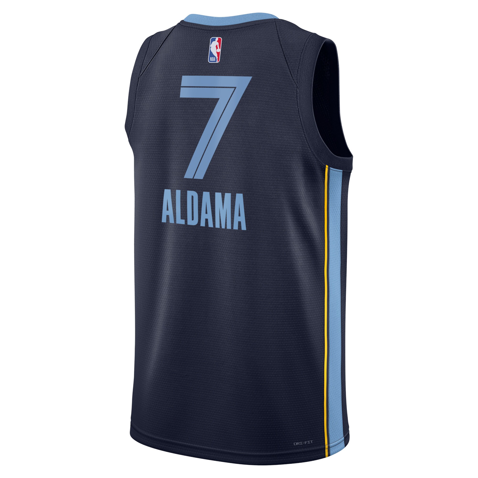 Camiseta Icon Edition Swingman de los Memphis Grizzlies Azul marino Santi Aldam Unisex NBA Jersey Unisex