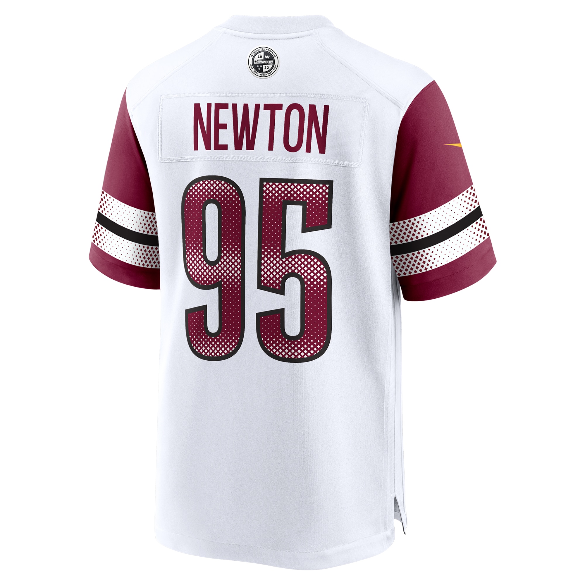 Washington Commanders Jer'Zhan Newton White Game NFL Jersey Men's