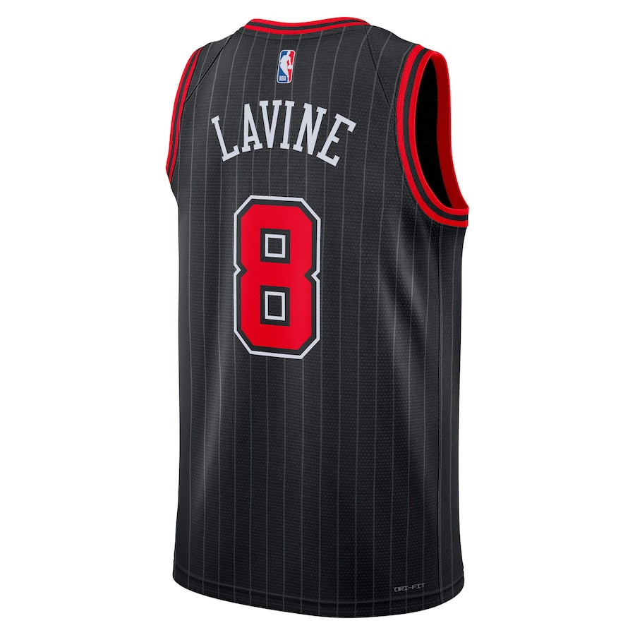 Zach LaVine 8 Chicago Bulls Unisex Swingman Statement Edition Black NBA Jersey Unisex