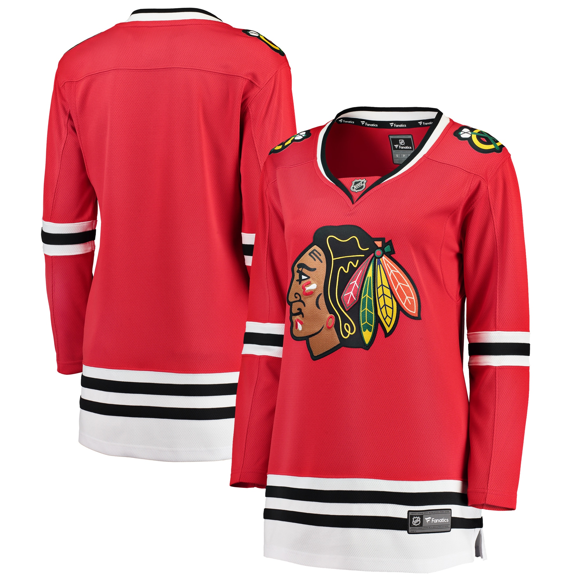 Chicago Blackhawks Red Breakaway Home NHL Jersey Women's
