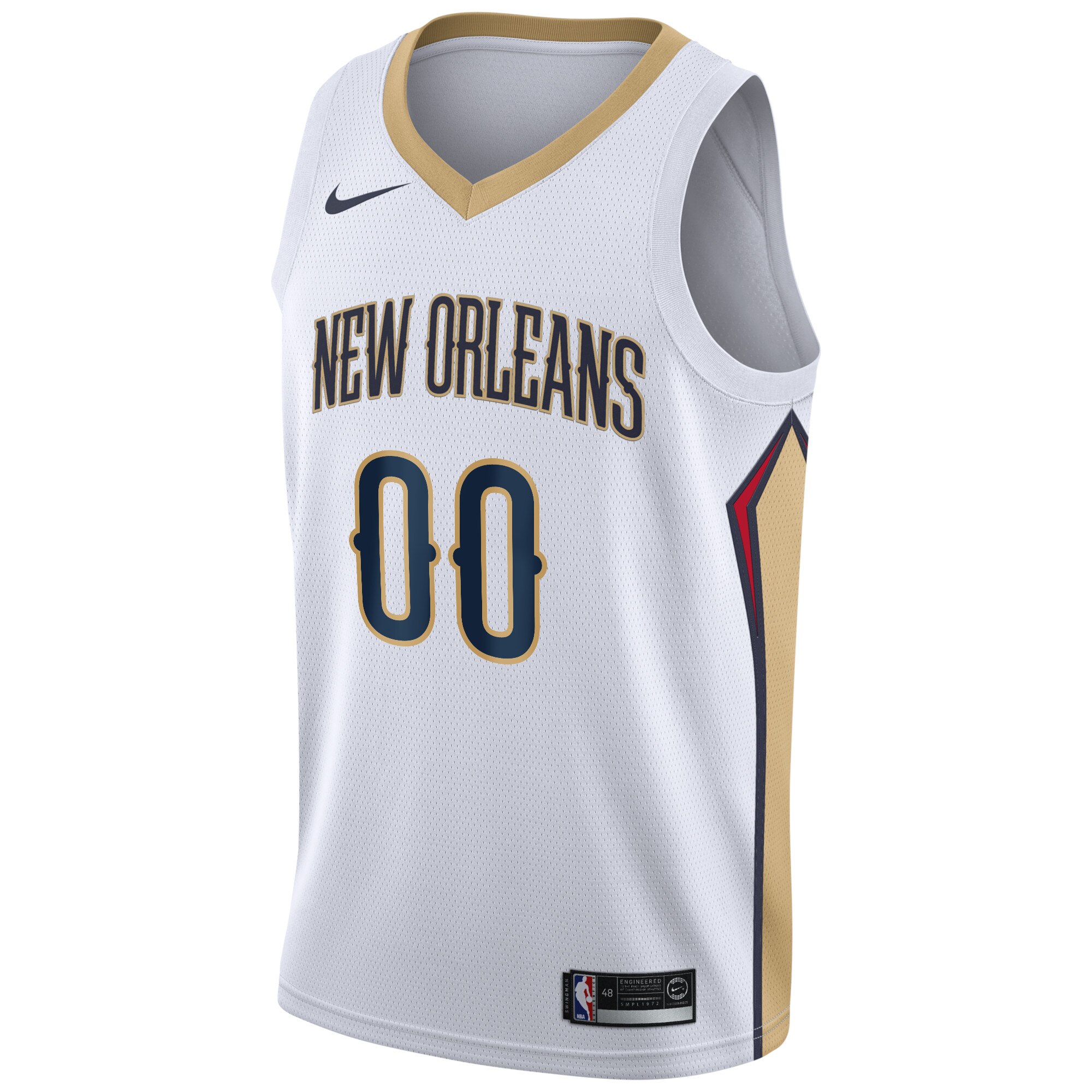 New Orleans Pelicans Association Swingman Custom NBA Jersey Men's