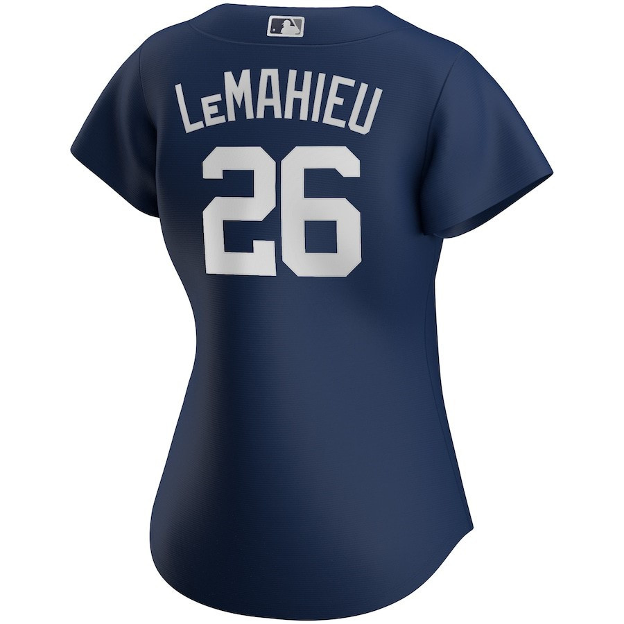 DJ LeMahieu 26 New York Yankees Alternate Player Navy MLB Jersey Women's