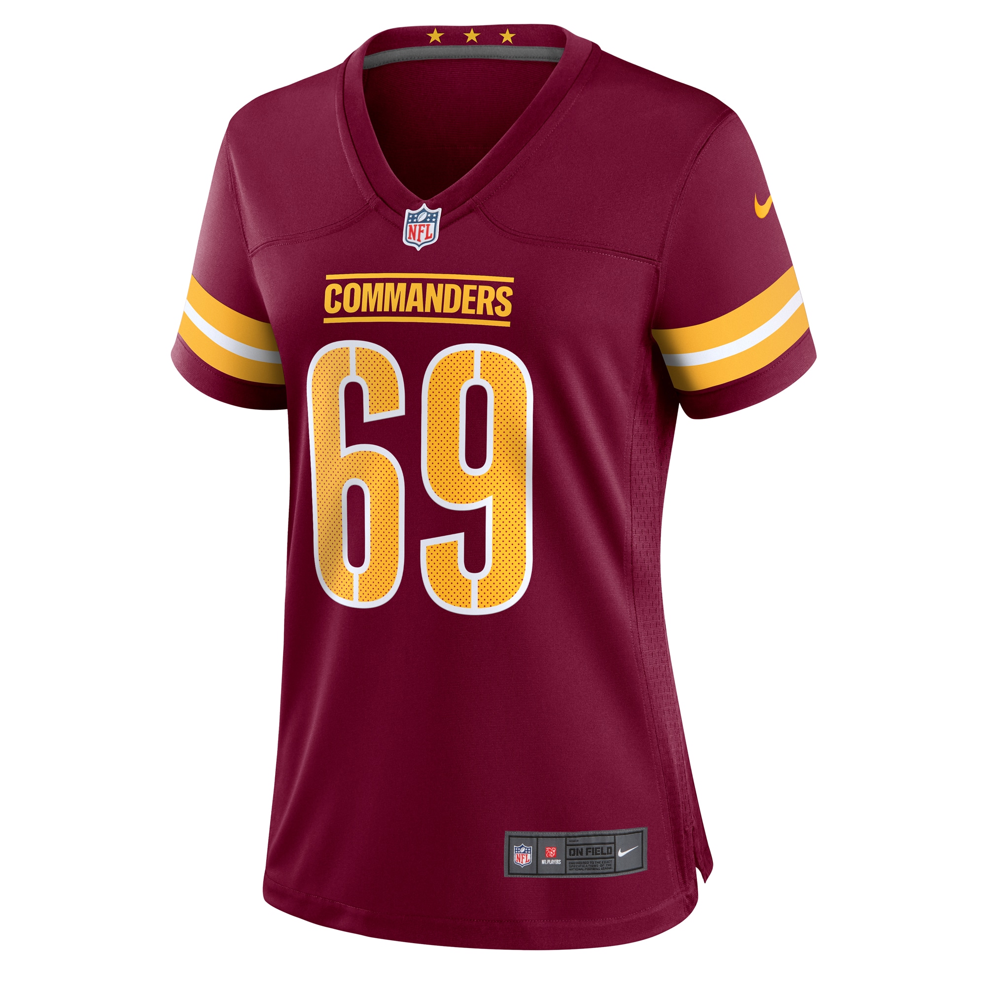 Washington Commanders Tyler Larsen Burgundy Game NFL Jersey Women's