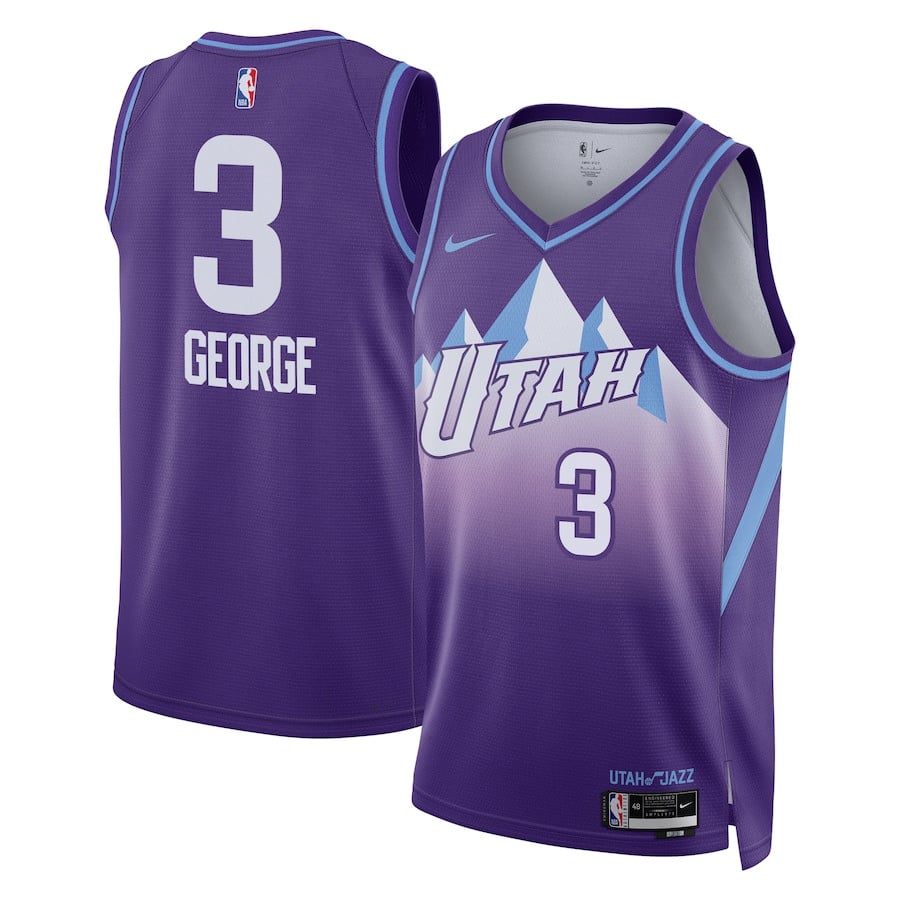 Keyonte George 3 Utah Jazz Unisex 2024/25 Swingman Player City Edition Purple NBA Jersey Unisex