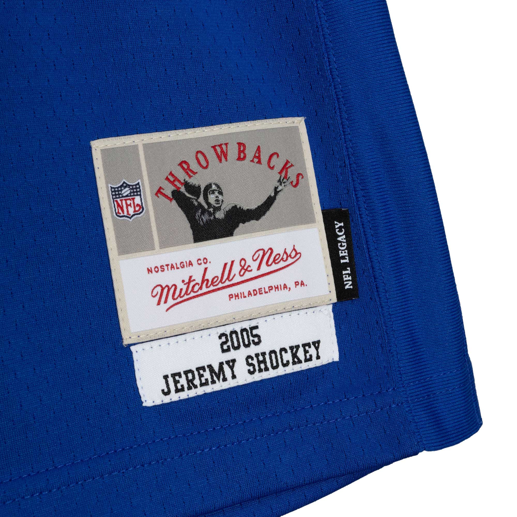 New York Giants Jeremy Shockey Mitchell Ness Royal Legacy NFL Jersey Men's