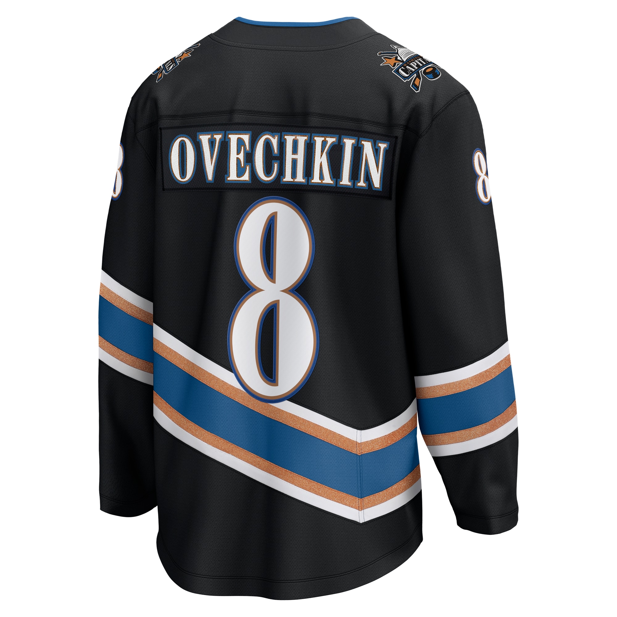 Washington Capitals Alexander Ovechkin Black Alternate 50th Anniversary Premier Breakaway Player NHL Jersey Men's
