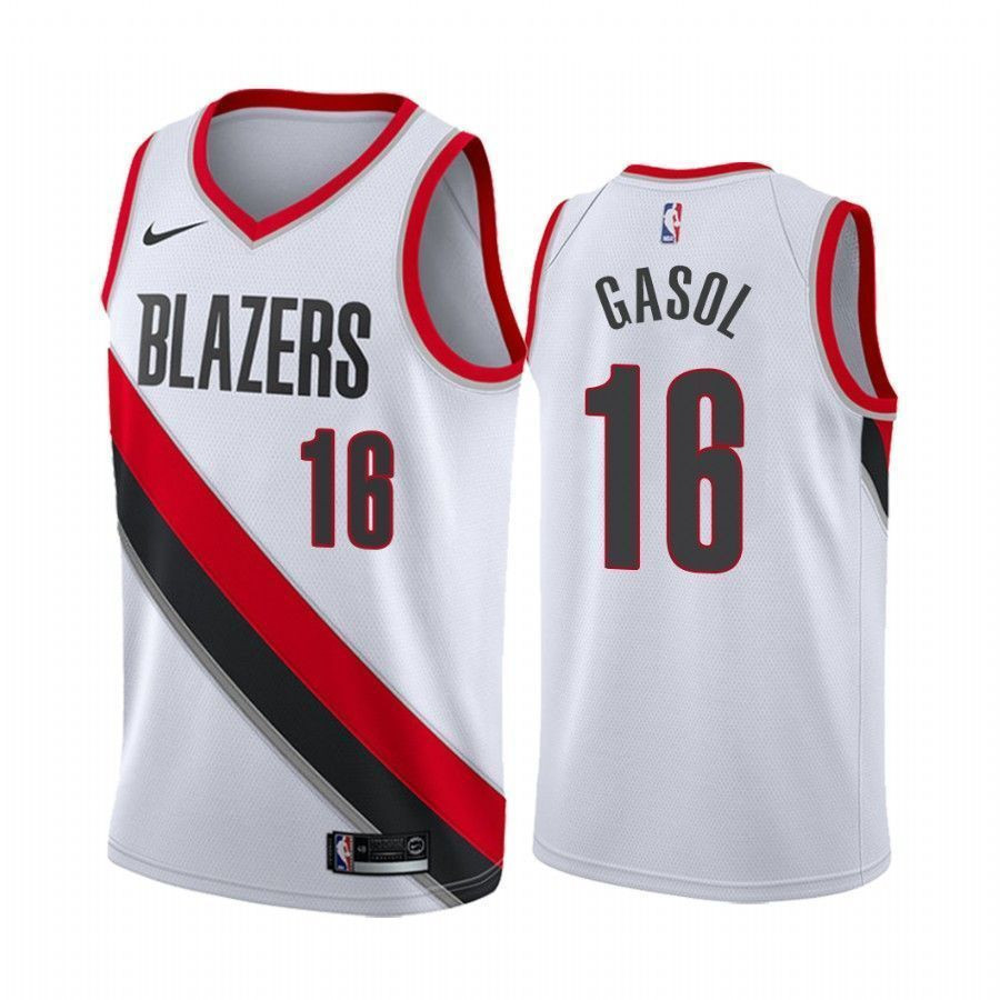 Portland Trail Blazers Pau Gasol 16 Association NBA Jersey Men's
