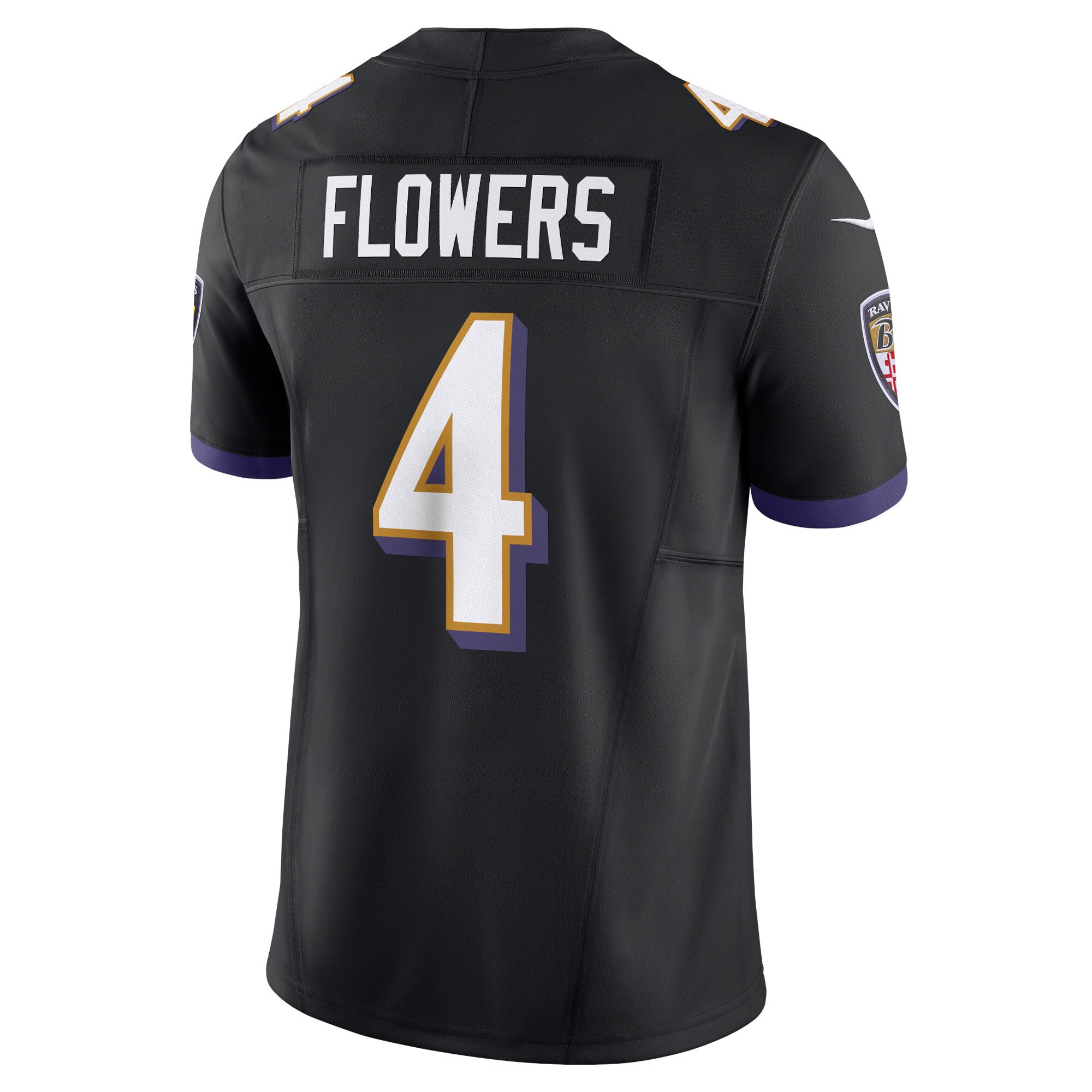 Baltimore Ravens Zay Flowers Black Alternate Vapor F.U.S.E. Limited NFL Jersey Men's