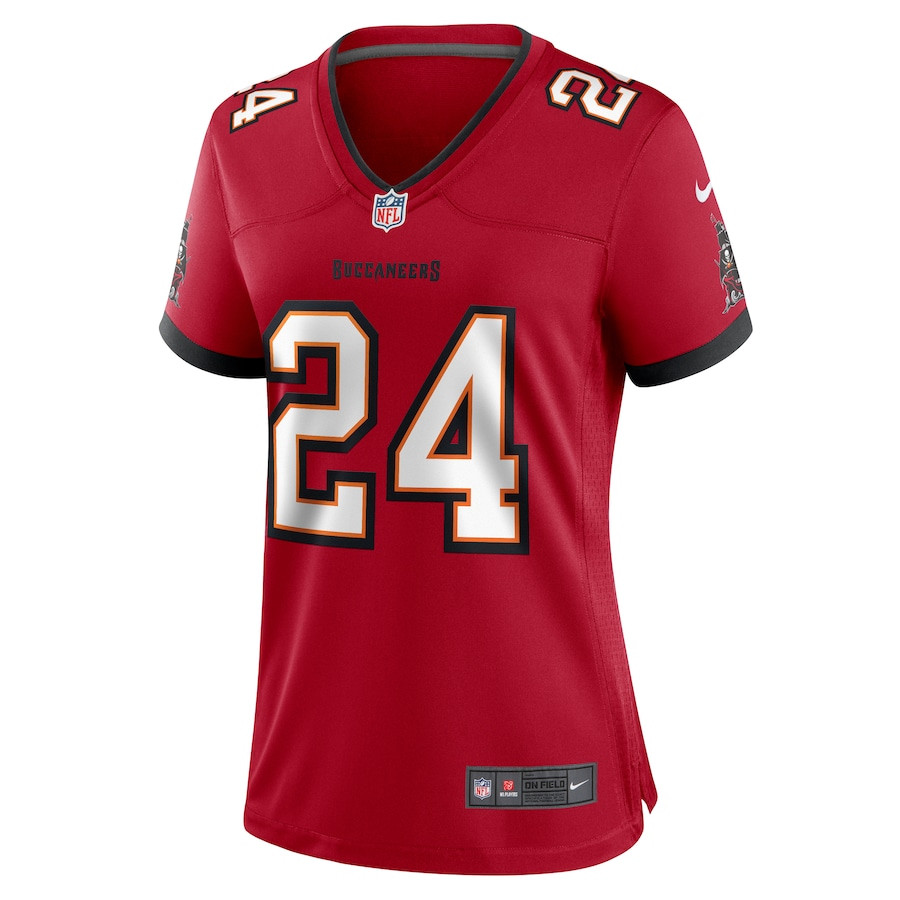 Tyrek Funderburk 24 Tampa Bay Buccaneers Game Red NFL Jersey Women's