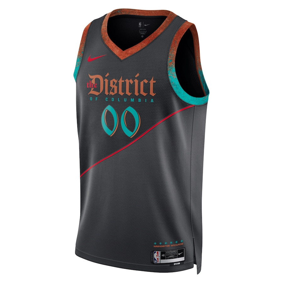Washington Wizards 2023/24 Swingman Custom City Edition Black NBA Jersey Men's