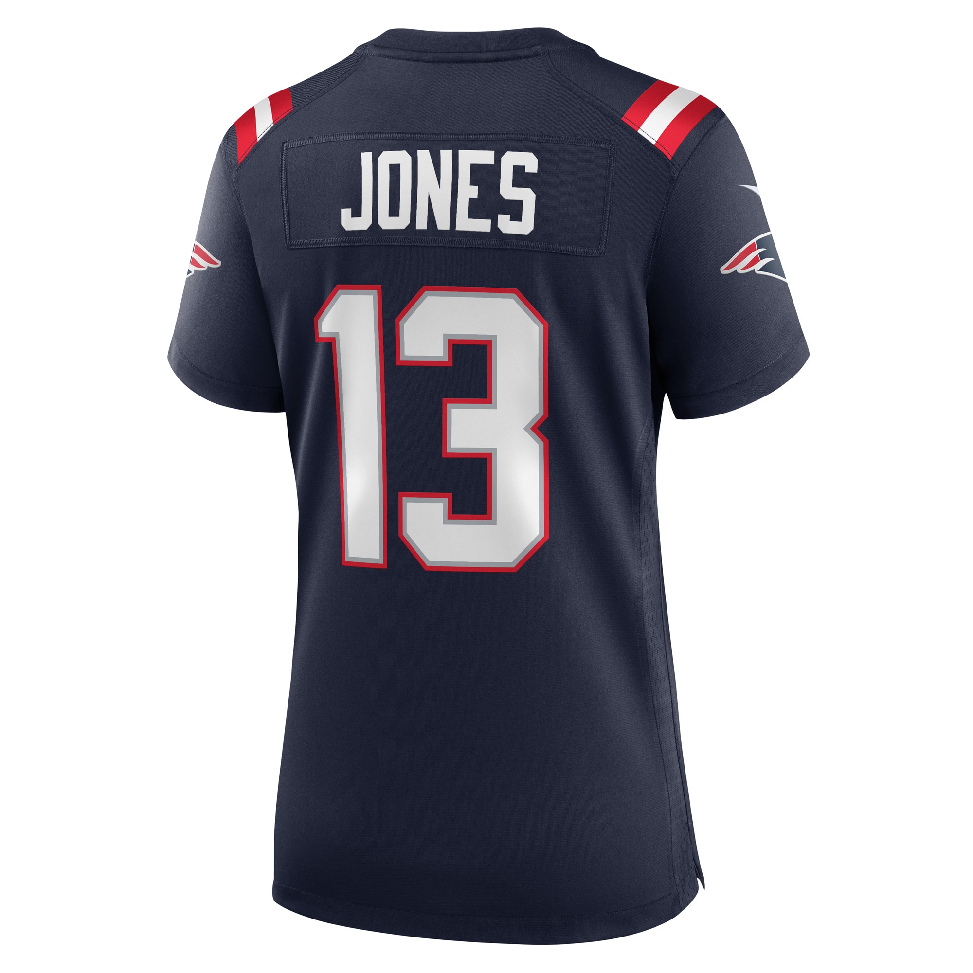 New England Patriots Jack Jones Navy Game Player NFL Jersey Women's