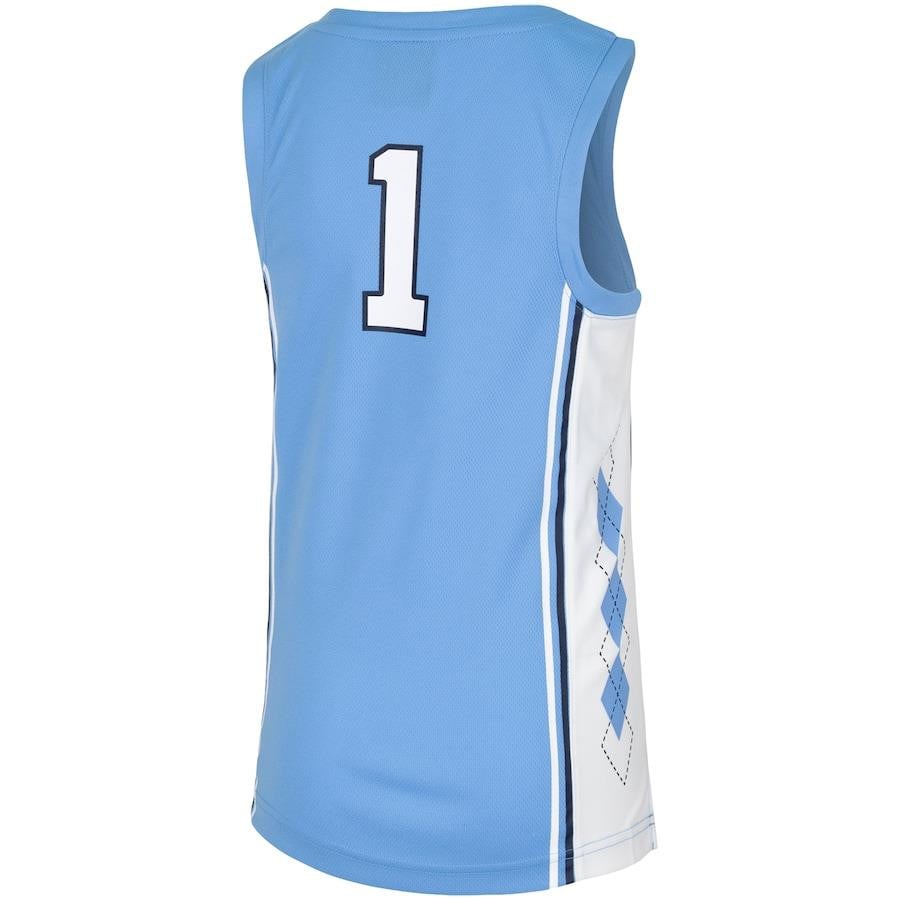 North Carolina Tar Heels Jorda Team Carolina Blue #1 NCAA Jersey Youth