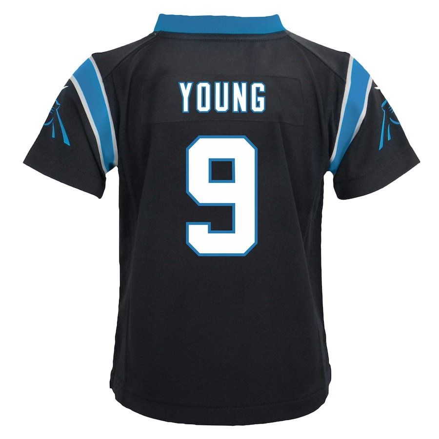 Bryce Young 9 Carolina Panthers Player Game Black NFL Jersey Youth