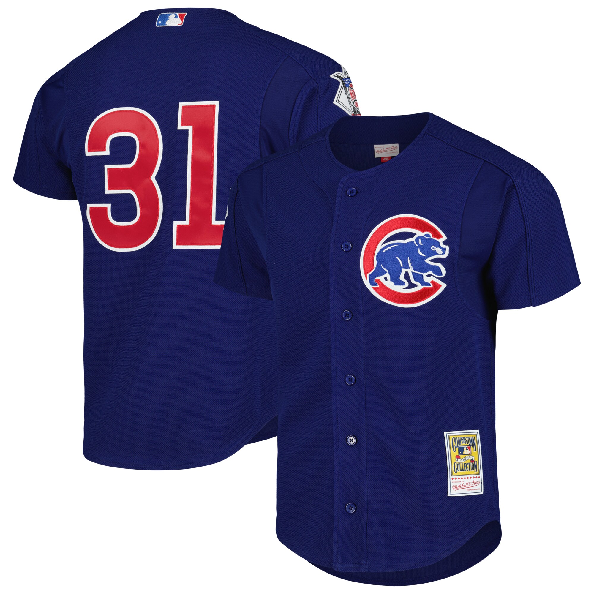 Chicago Cubs Greg Maddux Mitchell Ness Royal Cooperstown Collection 2005 Batting Practice MLB Jersey Men's