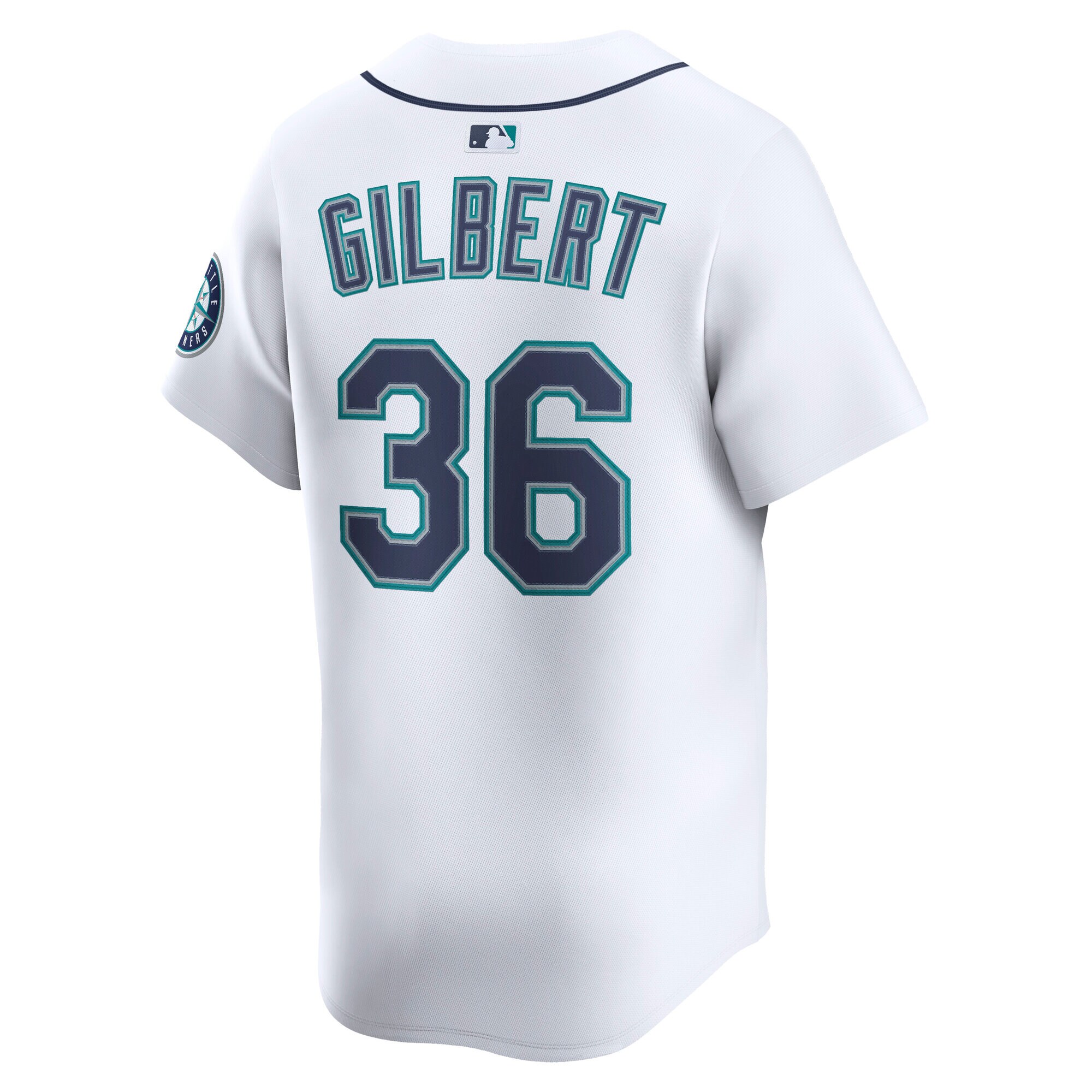 Seattle Mariners Logan Gilbert White Alternate Limited Player MLB Jersey Men's