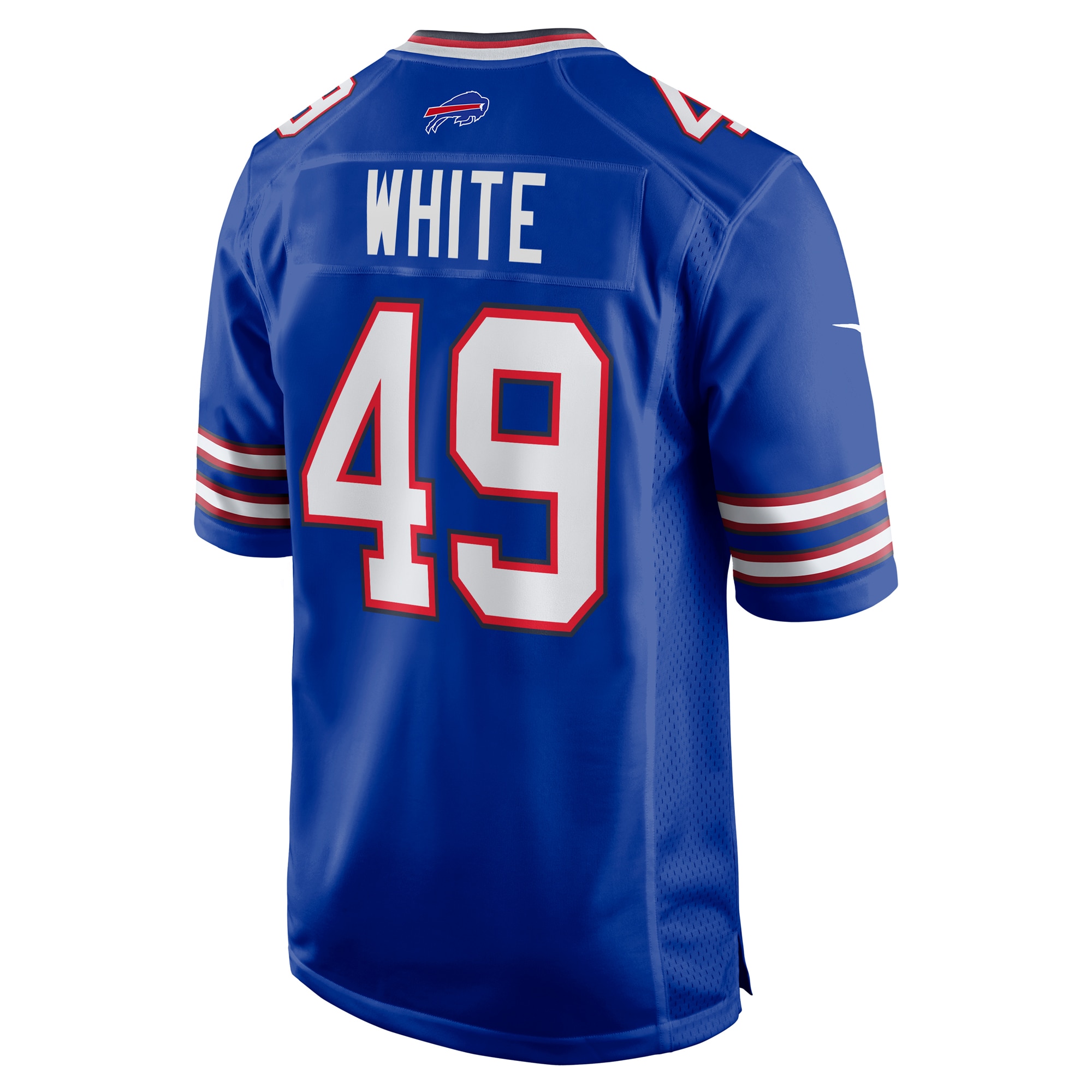 Buffalo Bills DaShaun White Royal Team Game NFL Jersey Men's