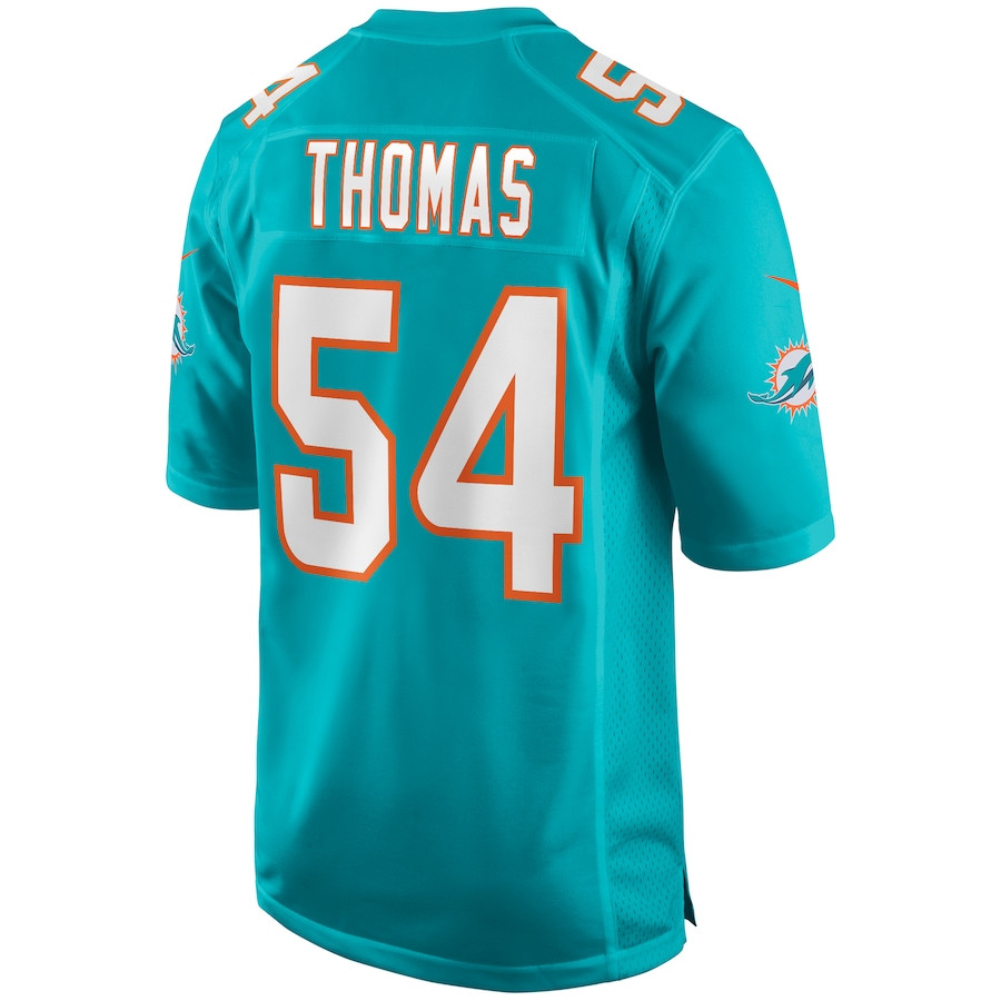 Zach Thomas 54 Miami Dolphins Game Retired Aqua NFL Jersey Men's