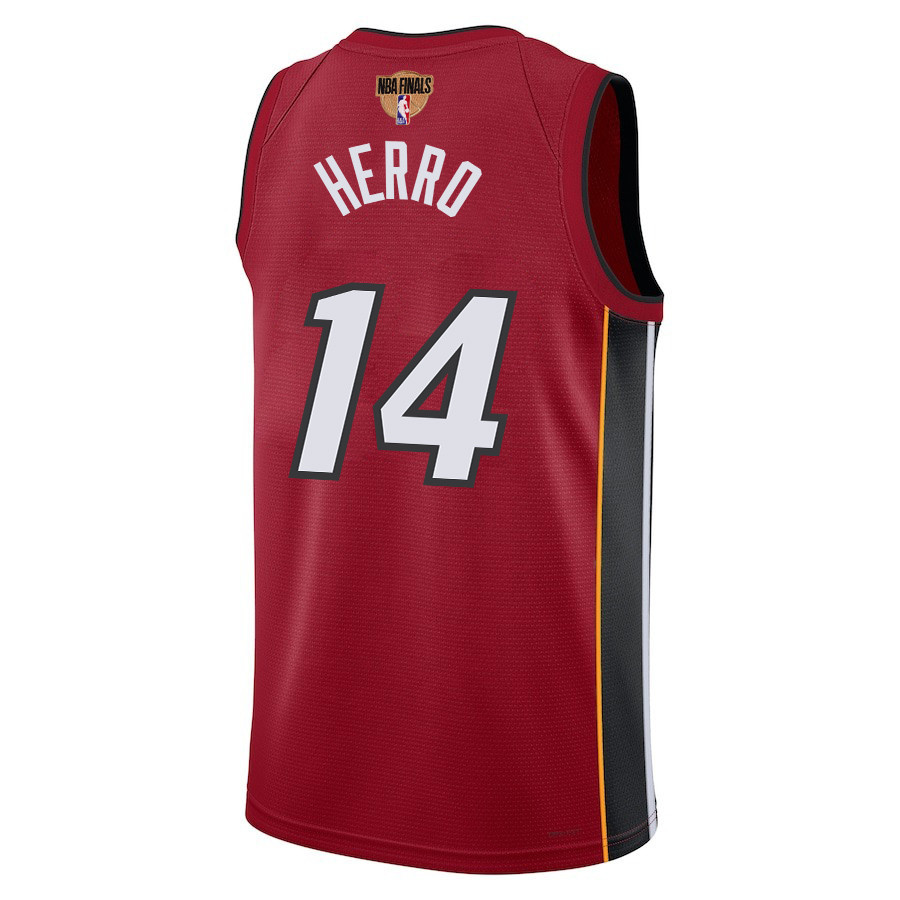 Tyler Herro 14 Miami Heat Final Champions 2023 Swingman Red NBA Jersey Men's