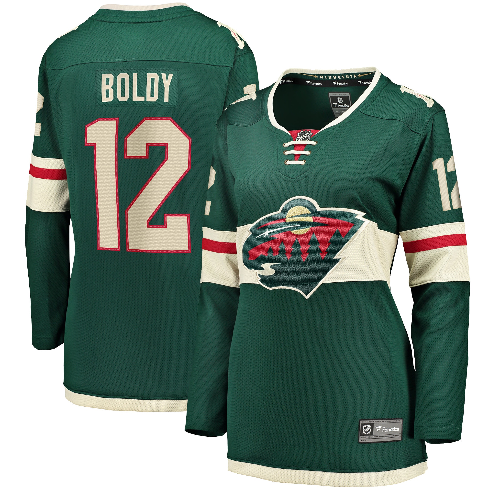 Minnesota Wild Matthew Boldy Green Home Breakaway Player NHL Jersey Women's