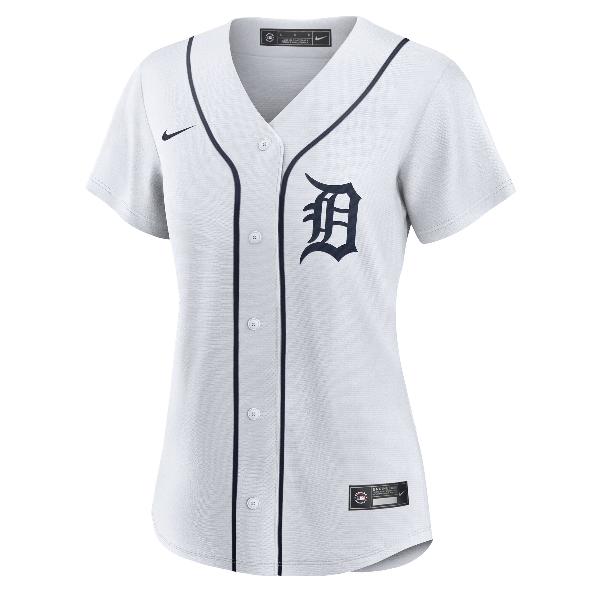 Detroit Tigers White #1 Bride Home MLB Jersey Women's