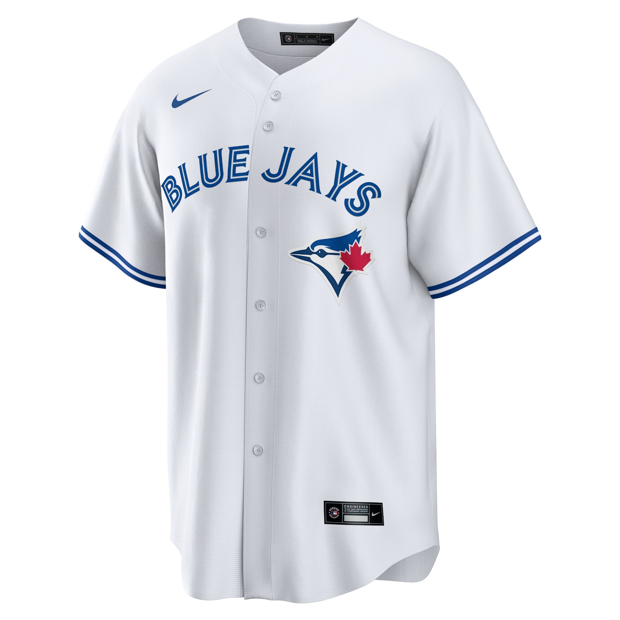 Toronto Blue Jays White Home Blank MLB Jersey Men's