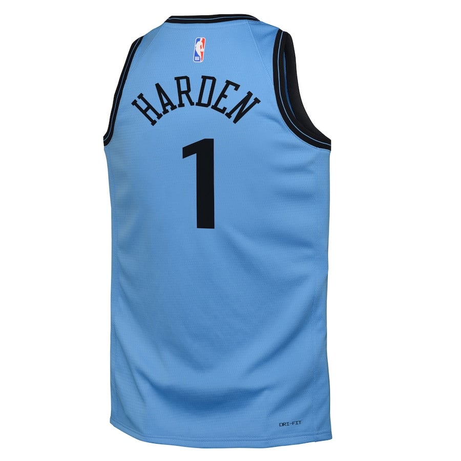 James Harden 1 Los Angeles Clippers 2024/25 Swingman Playe City Edition Light Blue NBA Jersey Youth