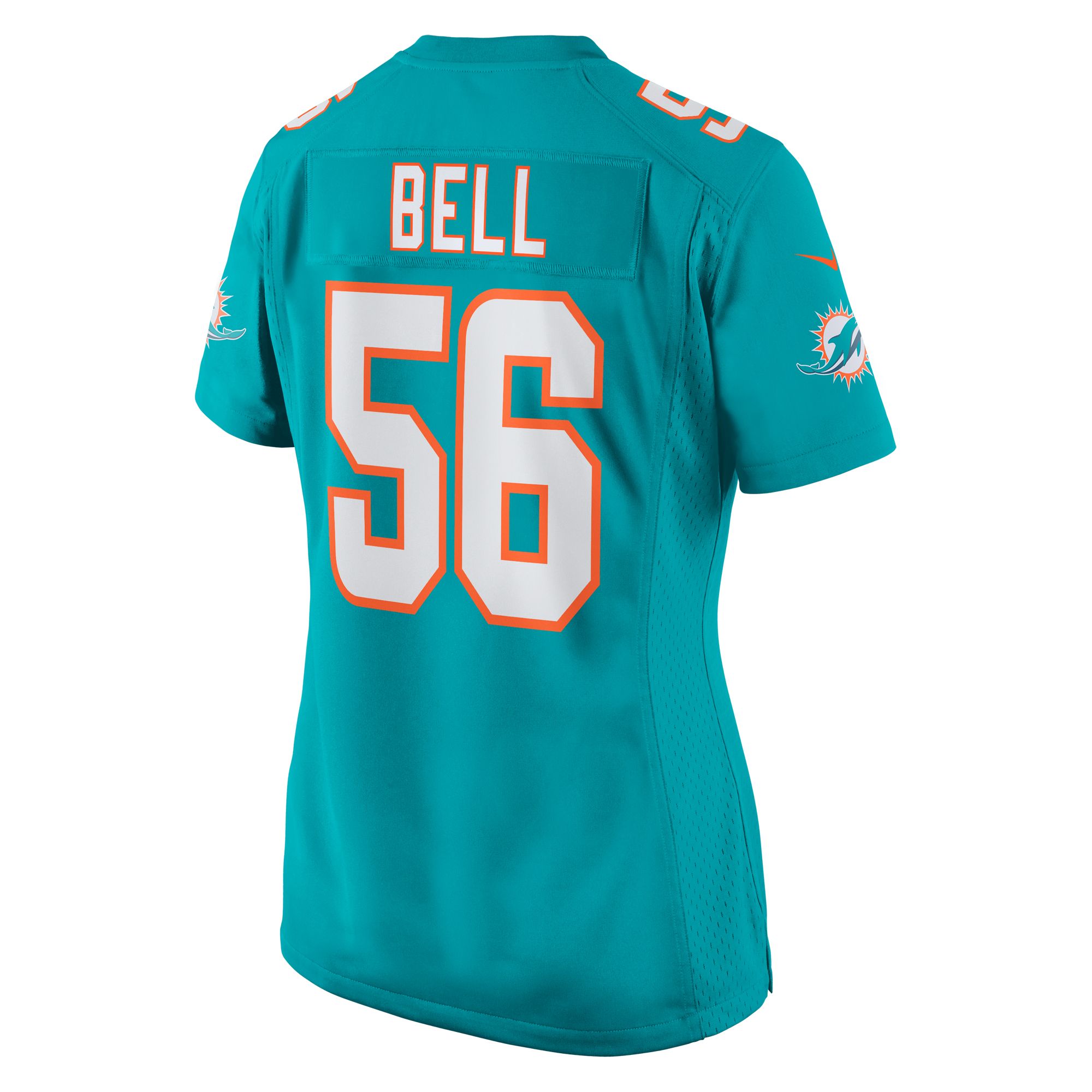 Miami Dolphins Quinton Bell Aqua Game NFL Jersey Women's