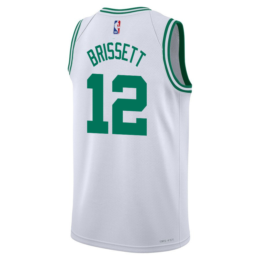 Oshae Brissett 12 Boston Celtics 2024 FINALS CHAMPIONS Swingman Association Editio White NBA Jersey Men's