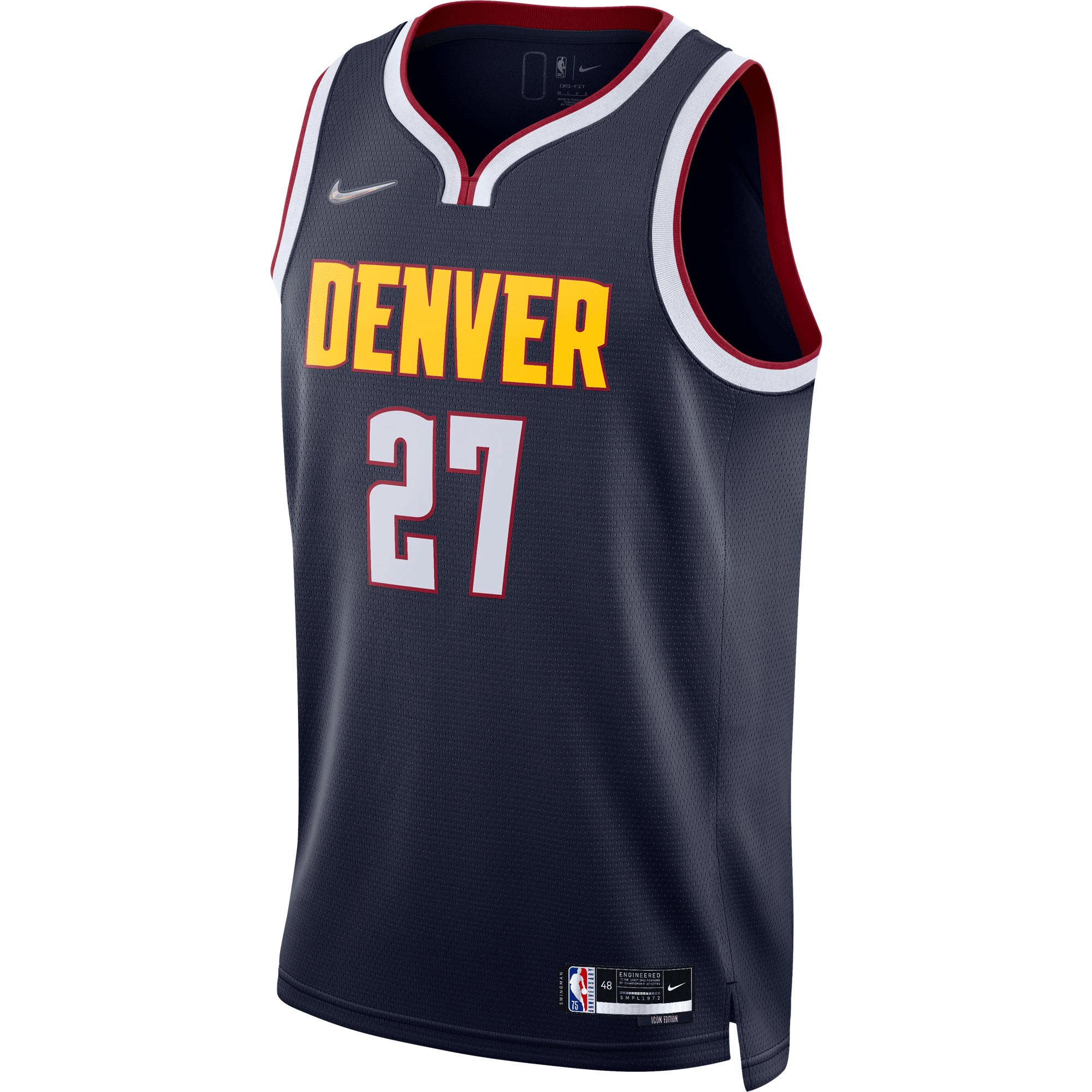 Jamal Murray Denver Nuggets Diamond Swingman Icon Edition Navy NBA Jersey Men's